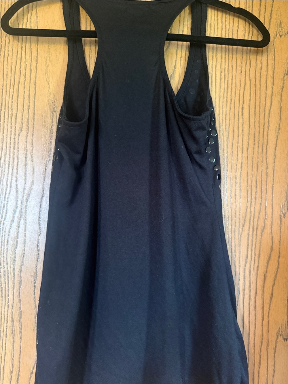rue21 Black Sequin & Stud Racerback Tank - Picture 2 of 3